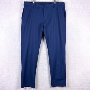 Vineyard Vines On The Go Pant Mens 38x32 Navy Preppy Performance Golf Stretch